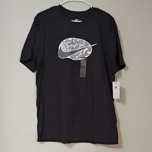 Nike Black and Gray Graphic Men's Tee